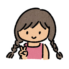 cute girl illustration