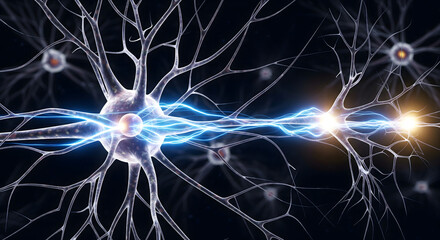 Electrical Impulses Between Connected Neurons