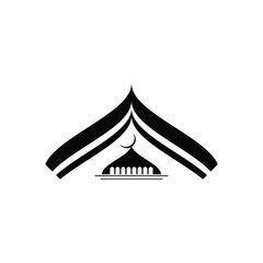  Mosque icon design vector template for banner ,poster ,social media post,T shirt and app logo.