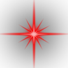 png Red starburst vector illustration glowing light effect isolated design element for graphic projects