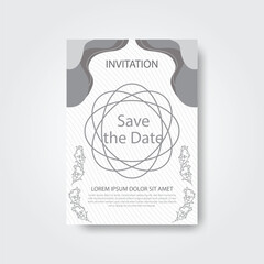 Creative Template Design for elegant and luxurious wedding invitations