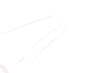 Abstract light streaks emanating from a point of light on a dark background isolated on transparent background