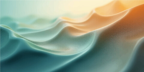 Obraz premium Smooth blue silk fabric waves creating a soft, flowing abstract texture and colorful background illustration