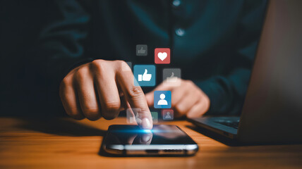 Boost engagement rates with vibrant social media marketing strategies on your smartphone, connect with your audience and grow your brand online