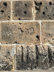 old stone wall with a lot of texture