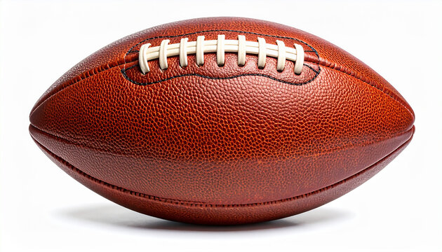 American football ball isolated on white background