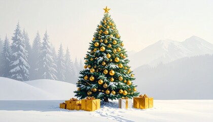 Golden Christmas Elegance