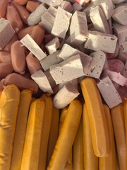 close up of a pile of fresh organic carrots