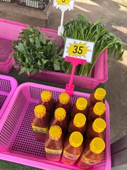fresh vegetables in a market