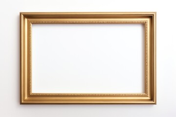 Fototapeta premium Modern design gold frame backgrounds white background rectangle.