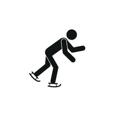 speed skater, person skating, human figure icon, healthy lifestyle, sports, winter sports