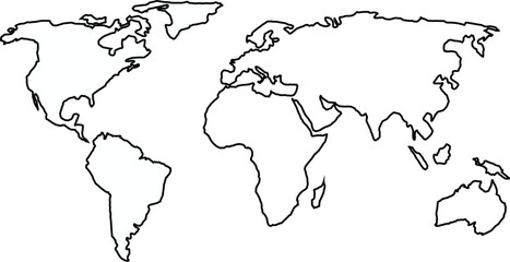 world map vector illustration