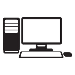 Stock Desktop Computer Image Vector And Icon