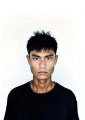 Fototapeta premium Thai male photo face hair.