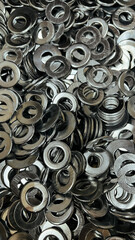 pile of metal nuts