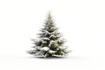 Fototapeta premium Christmas tree christmas plant white.