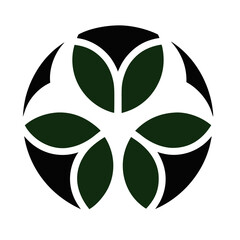 Elegant Gold Leaf Emblem – Luxury Brand Logo Design