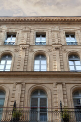 Obraz premium Stoned facade of a stylish building