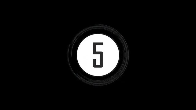 Dynamic Digital Glitch Countdown Timer 10 second