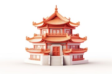 Obraz premium Castle architecture building pagoda.