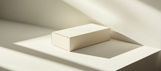 Minimalist Product Display with Clean Lines and Natural Light Effects