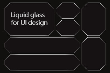 Glass shapes for ui design