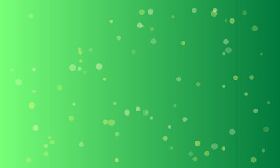Abstract green gradient background with scattered bokeh circles