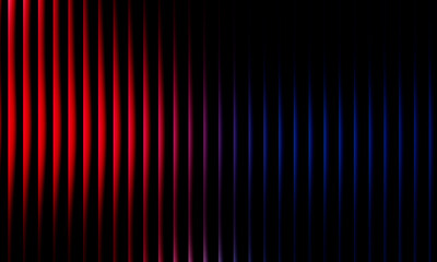 Vibrant gradient wave pattern with smooth red, purple, and blue light transitions creating futuristic abstract energy lines on dark background.