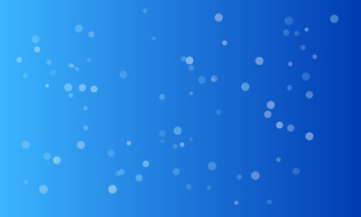 Abstract blue background with floating white circles and bokeh effect