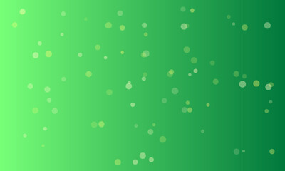 Abstract green gradient background with scattered bokeh circles