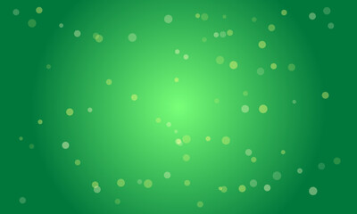 Soft green gradient background with floating bokeh circles