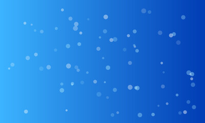 Abstract blue background with floating white circles and bokeh effect