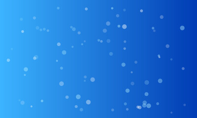 Abstract blue background with scattered white circles and bokeh effect