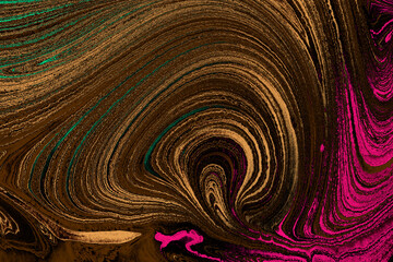 Ebru marbling effect surface pattern design for print