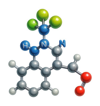 Methylated arginine on histone H4 featuring unique methyl groups.