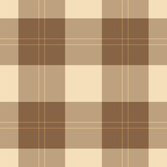 Hanukkah fabric texture check, linen tartan vector pattern. Festival textile plaid background seamless in orange and burly wood colors.