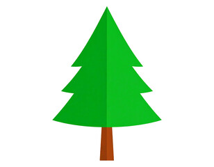 クリスマスツリーのかわいいシンプルアイコン　イラスト