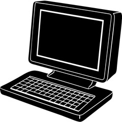 laptop computer isolated on white background