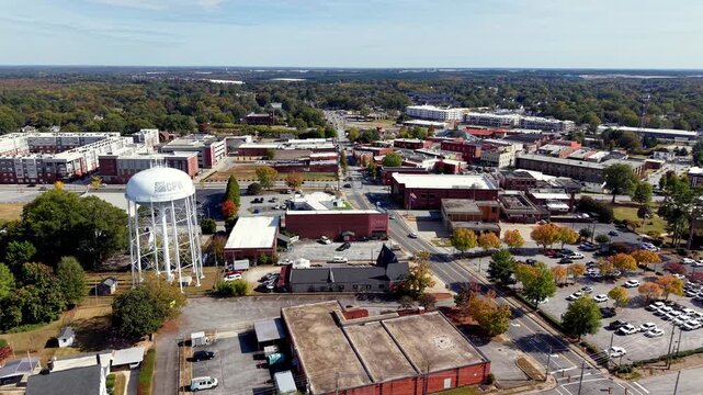 aerial orbit of Greer South Carolina, SC