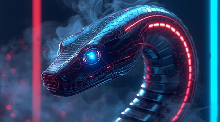 digital ai futuristic snake