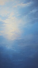 Acrylic paint of vanilla sky nature cloud ocean.
