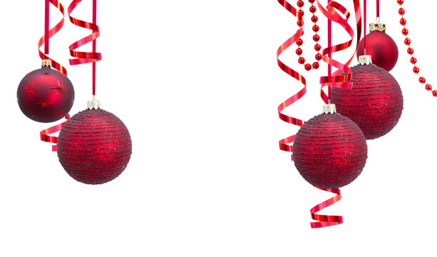 Christmas garland isolated on transparent background  - Powered by Adobe