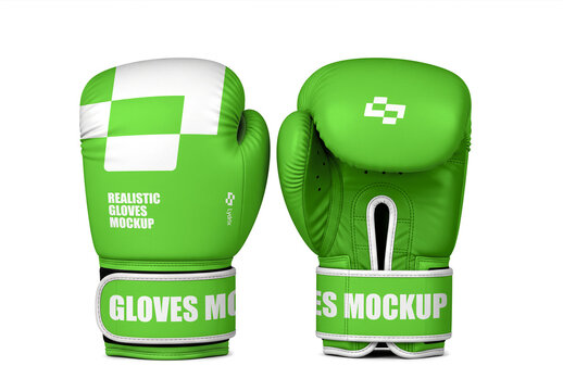 Boxing Gloves Mockup Template