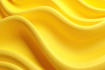Fototapeta premium 3D rendered yellow waves backgrounds simplicity abstract.