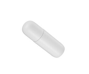 White blank cosmetic bottle packaging mockup. Beauty product container. 3d illustration