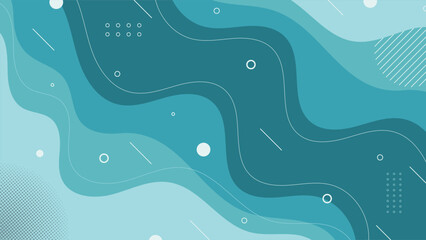 Stylish modern abstract blue background featuring flowing waves minimal lines and soft geometric elements ideal for web banners posters presentations and digital artwork