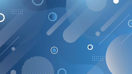 Elegant modern abstract blue background featuring geometric circles lines and smooth gradients perfect for web banners posters presentations digital designs and creative artwork