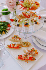 Delicious appetizers served at an elegant gathering