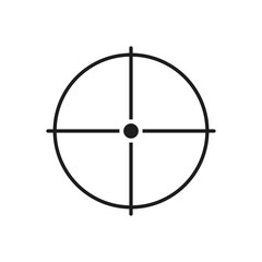 Crosshair vector icon. Aim illustration sign. Target symbol. optical sight web icon.