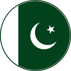 Pakistan Circle Flag, Pakistan Flag Icon